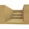 Ekena Millwork 6in. W x 4in. H x 12in. L Ridgewood Woodgrain TimberThane Rafter Tail, Primed Tan RFTUR06X04X12RIDRCPR - alternate 3